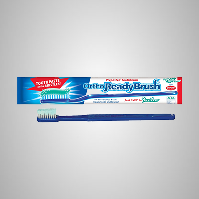 Ready brush prepasted outlet disposable toothbrush